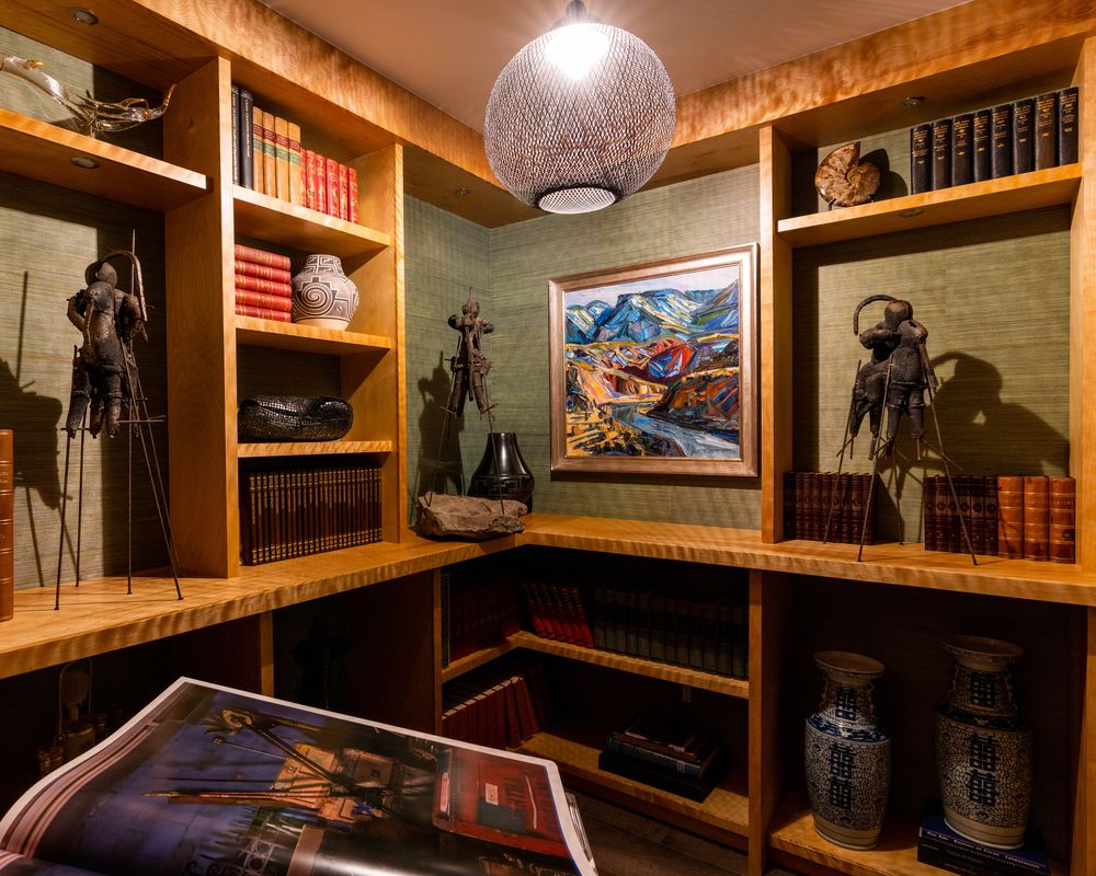 Flame Birch Integrated Shelving