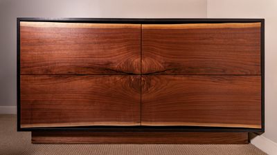 Live Edge Bookmatched Walnut Dresser photo 1