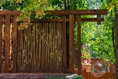 Cedar Shade with Patinated Copper "Bamboo" photo 2