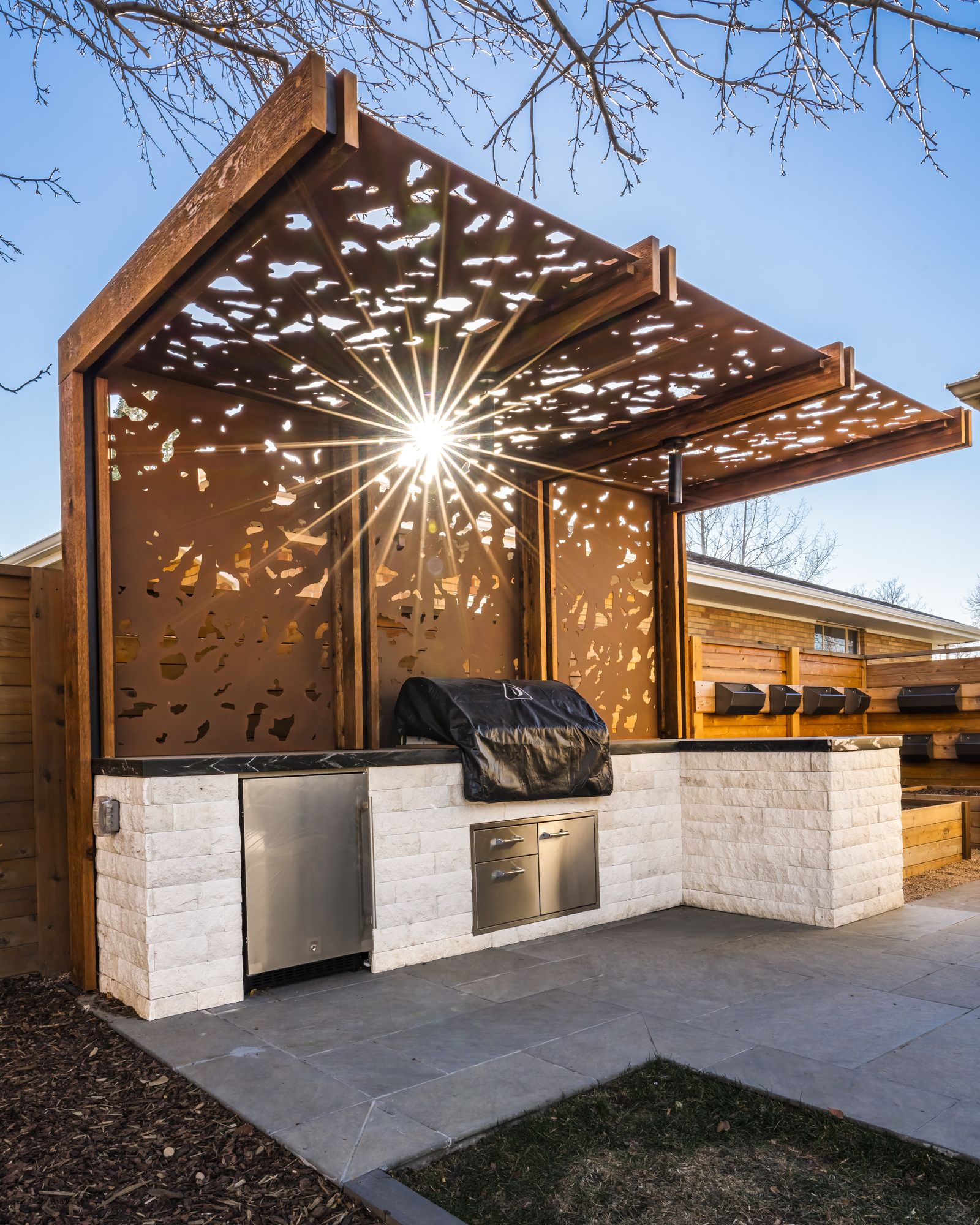 Cantilevered Shade Structure