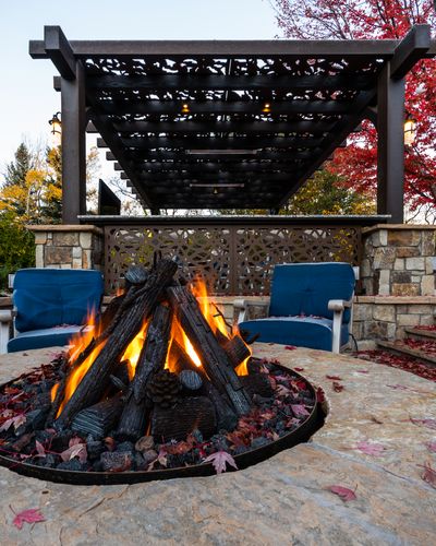 Douglas Fir Pergola with Aluminum Shade Panels photo 2